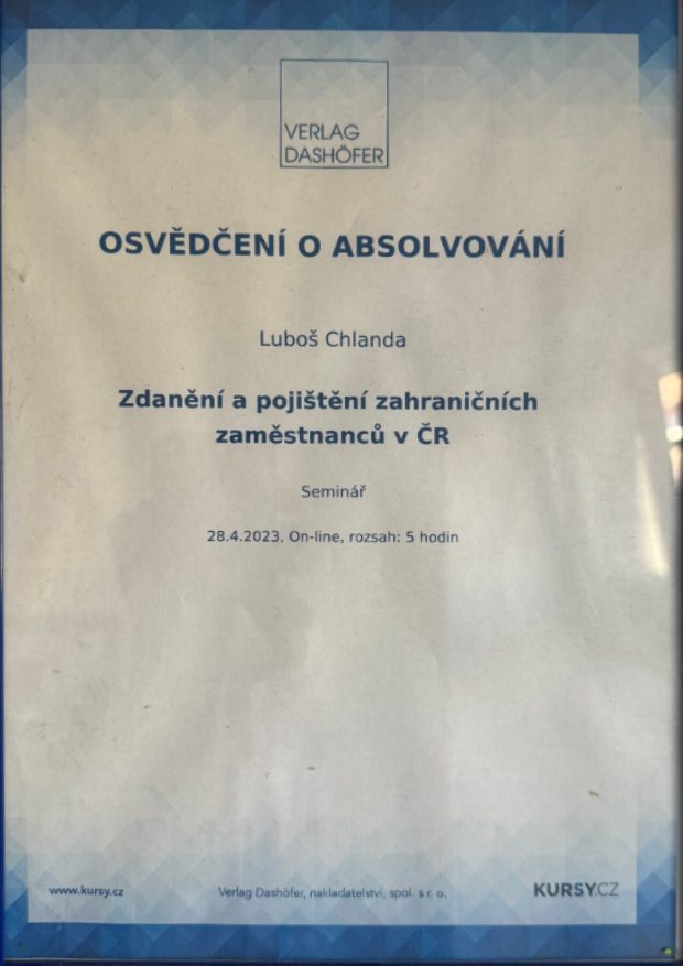 Zdanění a pojištění zahraničních zaměstnanců v ČR