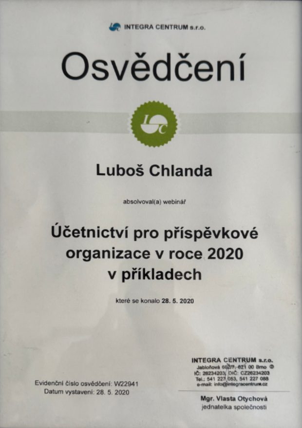 Účetnictví pro příspěvkové organizace v roce 2020 v příkladech