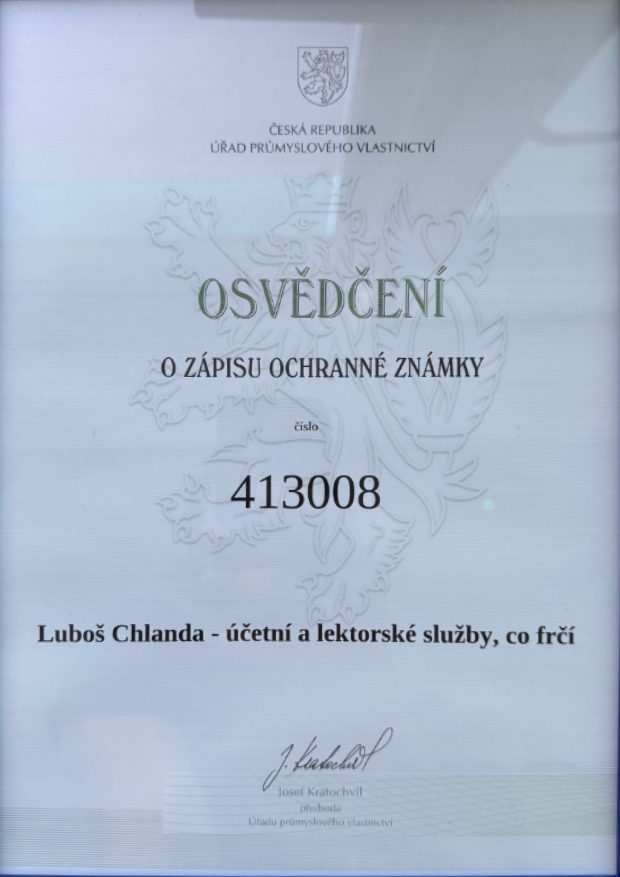Luboš Chlanda - účetní a lektorské služby, co frčí